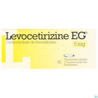 Levocetirizine eg 5 mg comp pell 40