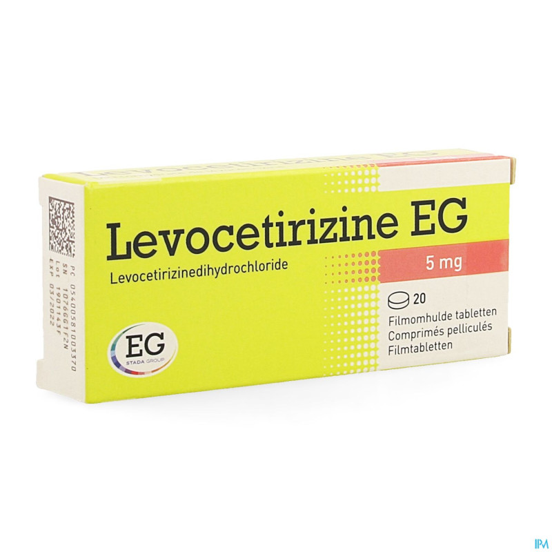 Levocetirizine eg 5 mg comp pell  20