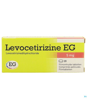 Levocetirizine eg 5 mg comp pell  20