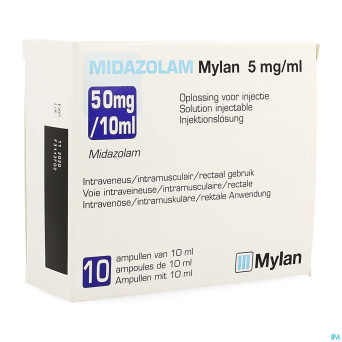 Midazolam viatris 5mg/ml sol inj amp 10x10ml