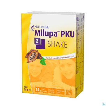 Milupa pku 2 shake chocolat   sach 10x50g