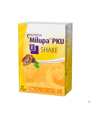 Milupa pku 2 shake chocolat   sach 10x50g