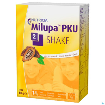 Milupa pku 2 shake chocolat   sach 10x50g
