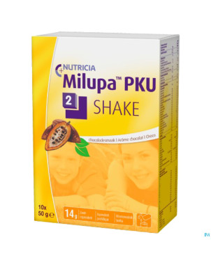 Milupa pku 2 shake chocolat   sach 10x50g