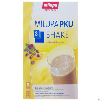Milupa pku 3 shake cafe    sach 10x50g