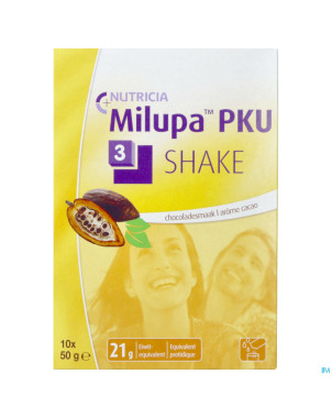 Milupa pku 3 shake chocolat   sach 10x50g