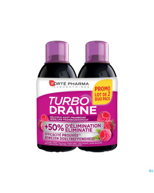 Turbodraine framboise duo   2x500ml