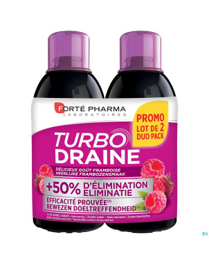 Turbodraine framboise duo   2x500ml