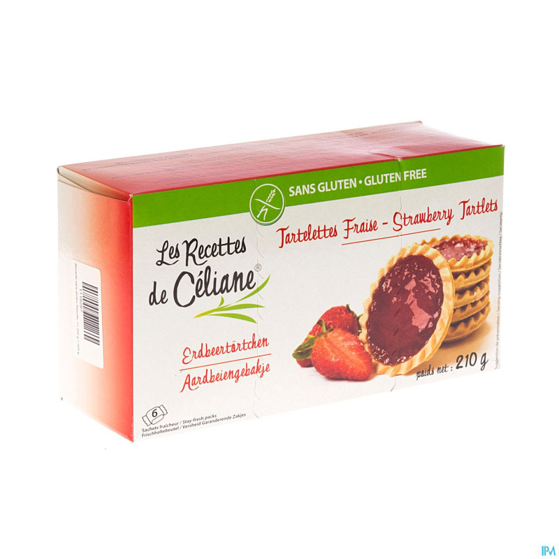 Celiane tartelettes fraise s/gluten    210g 4574