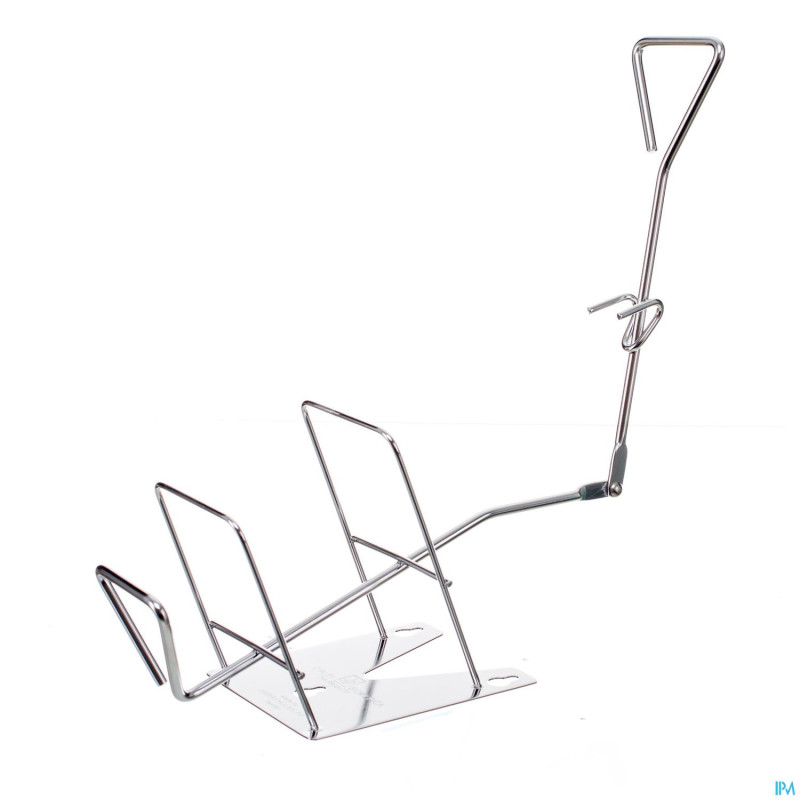 Dax support mural inox avec commande au coude