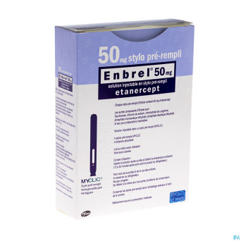 Enbrel 50mg sol inj stylo prerempli myclic  4 x1ml