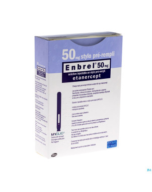 Enbrel 50mg sol inj stylo prerempli myclic  4 x1ml