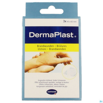 Dermaplast pansement brulures  4,5x6,5cm 3 5362411