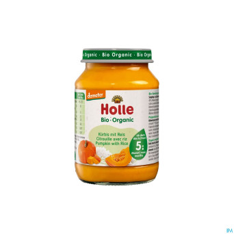 Holle citrouille-riz bio    190g bh324