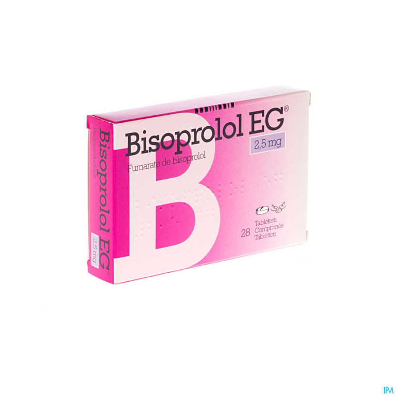Bisoprolol eg comp 28 x 2,5 mg