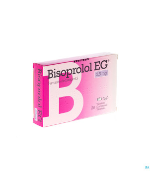 Bisoprolol eg comp 28 x 2,5 mg