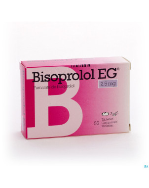 Bisoprolol eg comp 56 x 2,5 mg