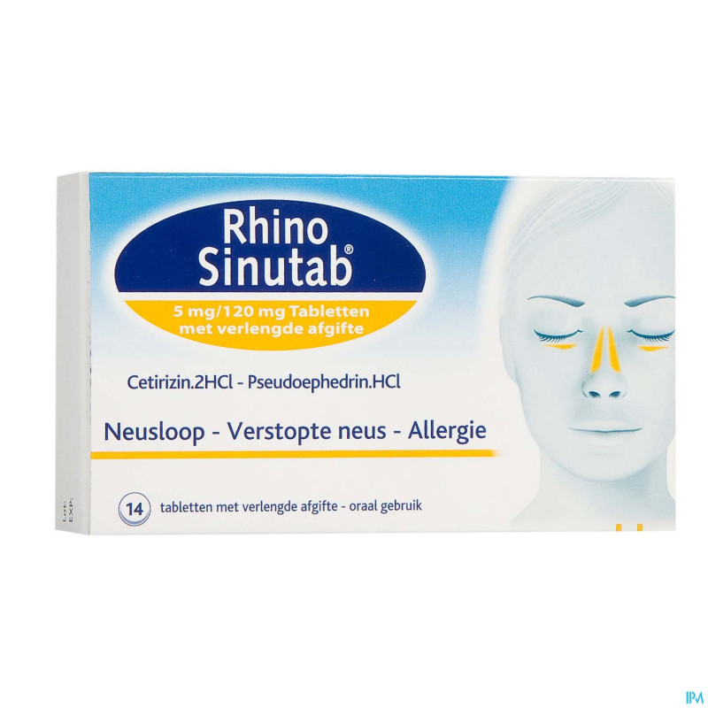 Rhinosinutab 120 mg/5 mg liberation prolonge 14
