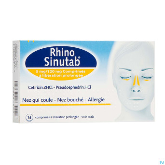 Rhinosinutab 120 mg/5 mg liberation prolonge 14