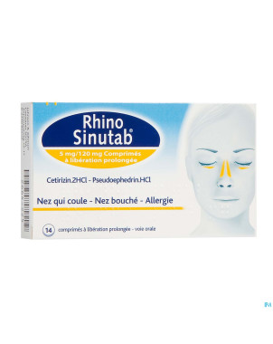 Rhinosinutab 120 mg/5 mg liberation prolonge 14