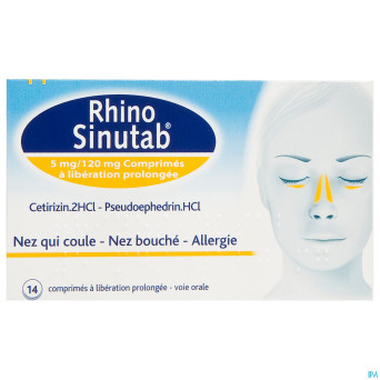 Rhinosinutab 120 mg/5 mg liberation prolonge 14