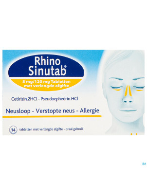 Rhinosinutab 120 mg/5 mg liberation prolonge 14