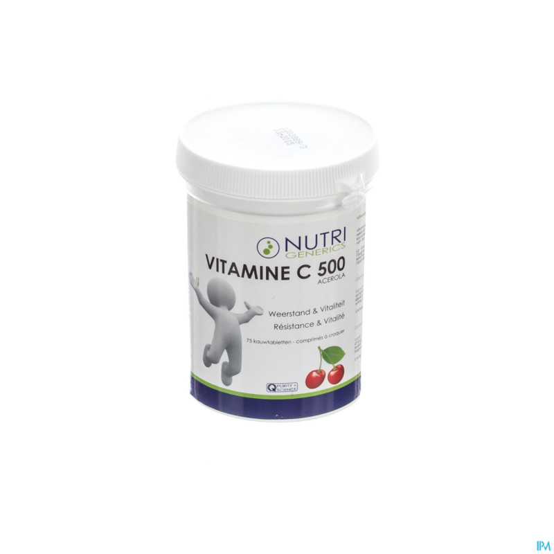 Nutrigenerics vitamine c500    tabl a macher  75