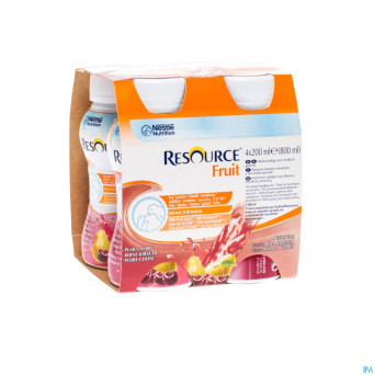Resource fruit poire-cerise    4x200ml 12104025
