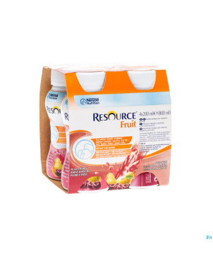 Resource fruit poire-cerise    4x200ml 12104025