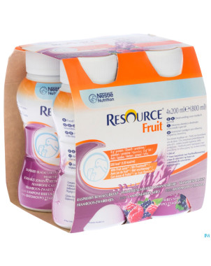 Resource fruit framboise-cassis   4x200ml 12104102