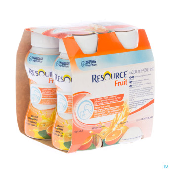 Resource fruit orange    4x200ml 12104017