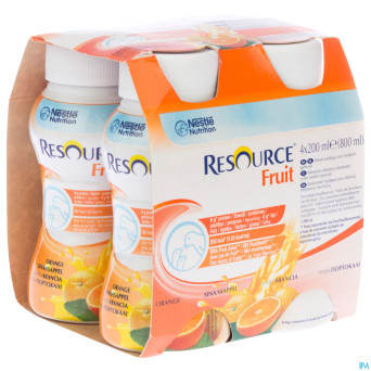 Resource fruit orange    4x200ml 12104017