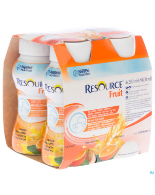 Resource fruit orange    4x200ml 12104017