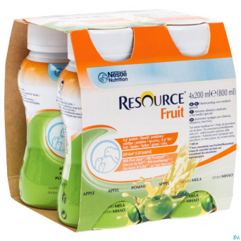 Resource fruit pomme    4x200ml 12104019