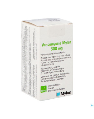 Vancomycine viatris pulv sol inj  500mg