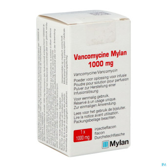 Vancomycine viatris pulv sol inj 1000mg