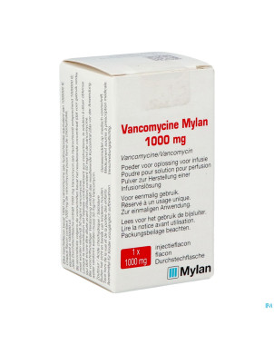 Vancomycine viatris pulv sol inj 1000mg