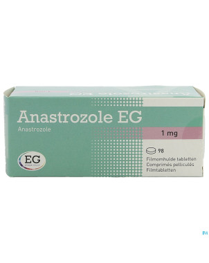 Anastrozole eg 1 mg comp pell 98 x 1 mg