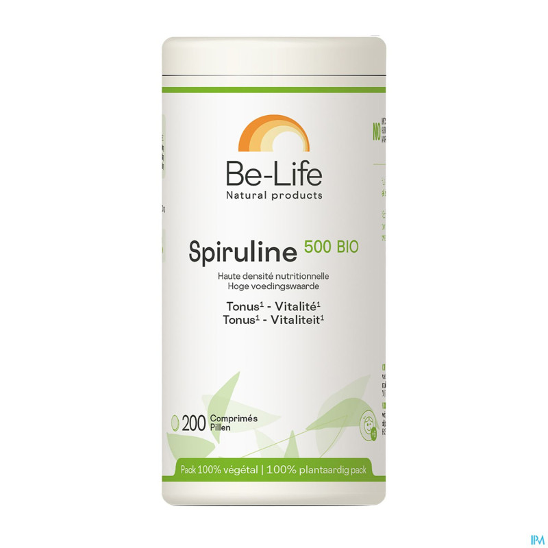 Spiruline 500 bio be life  tabl 200