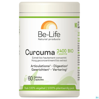Curcuma 2400 + piperine bio be life    gel  60