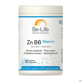 Zn b6 magnum minerals be life gel 60