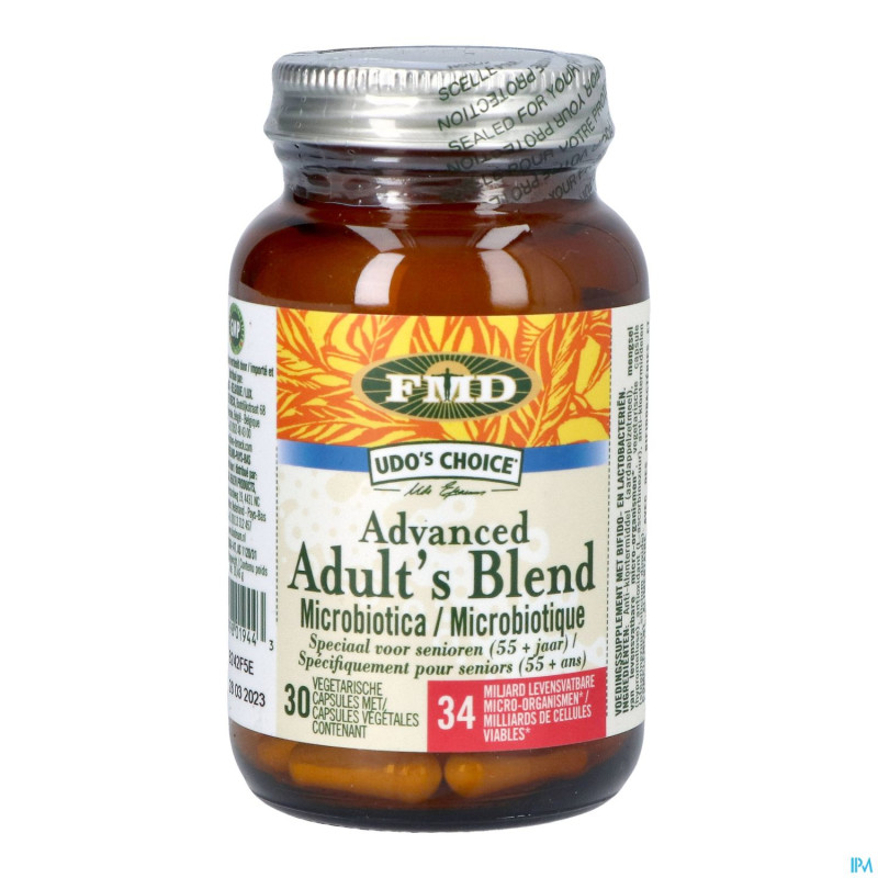 Udo s choice advanced adults probiotica v-caps 30