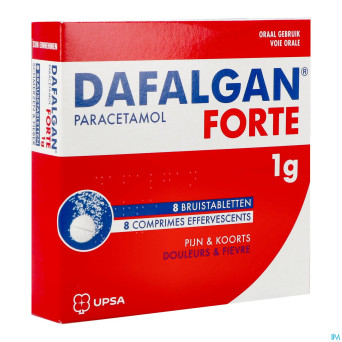Dafalgan forte 1g agrume comp efferv. 8