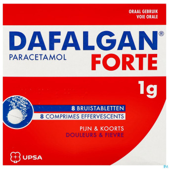 Dafalgan forte 1g agrume comp efferv. 8