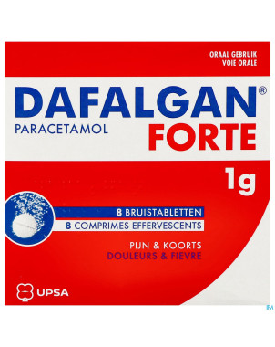 Dafalgan forte 1g agrume comp efferv. 8