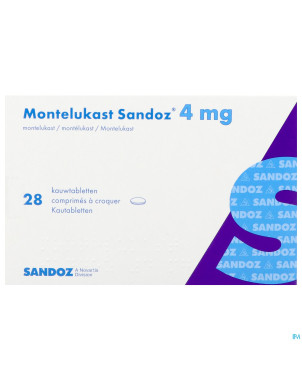 Montelukast sandoz comp a croquer 28 x 4 mg