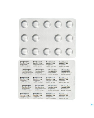 Montelukast sandoz comp a croquer 28 x 4 mg