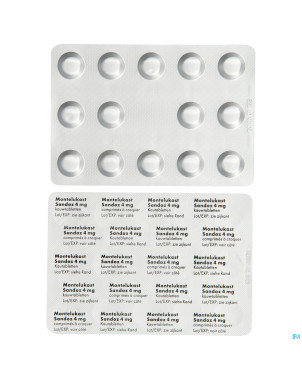 Montelukast sandoz comp a croquer 28 x 4 mg