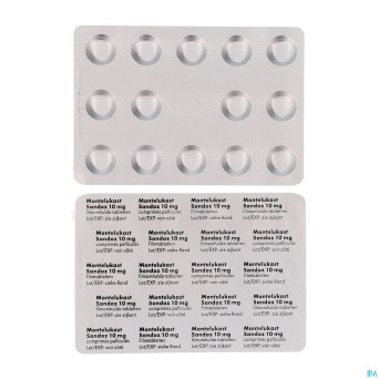 Montelukast sandoz 10 mg comp pell 28 x 10 mg