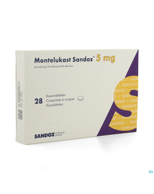 Montelukast sandoz comp a croquer 28 x 5 mg
